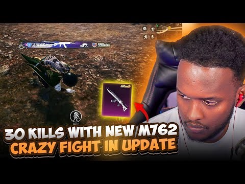 30 kills WITH NEW M762 CRAZY FIGHT IN UPDATE | PUBG MOBILE 🔥