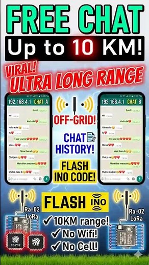 📡 Offline Messaging with ESP32 LoRa