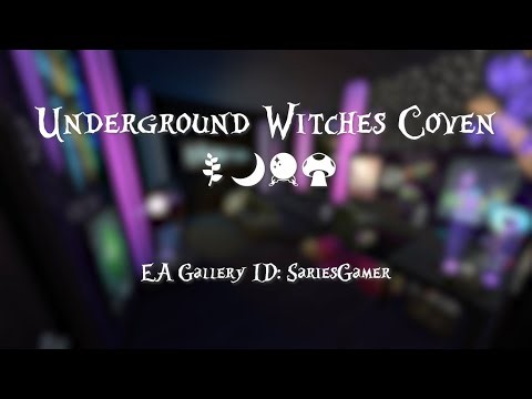 Underground Witches Coven | Part 1 | Sims 4 Speed Build