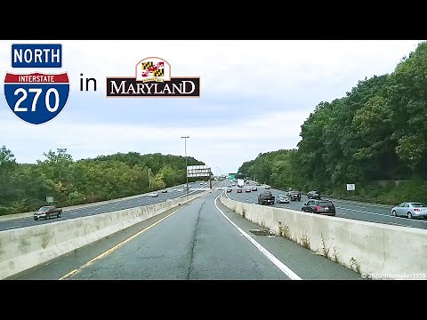 I-270 Northbound in Maryland (Full Trip)