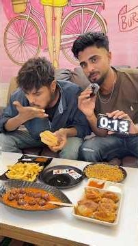 Eat 5 fast food item || Earn 5000₹ #shorts #food #eating #foodchallenge