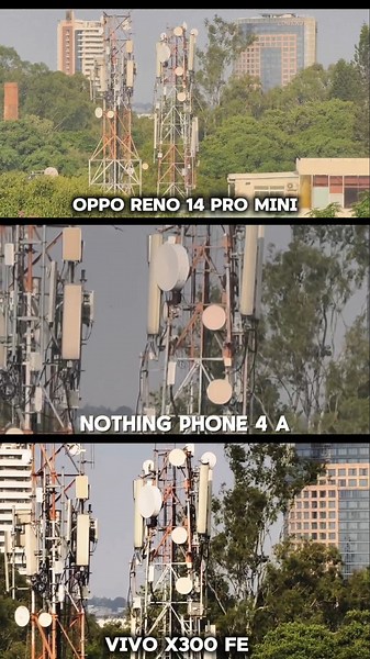 Oppo Reno 14 Pro Mini vs Vivo X300 FE vs Nothing 4a Photography Test Camera Testing zoom test Video