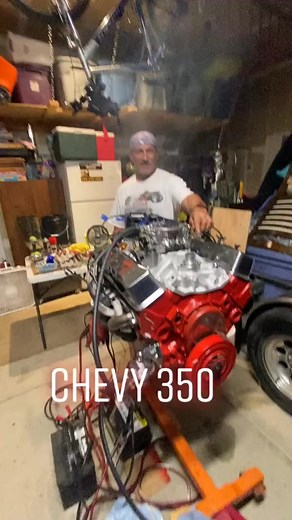 Chevy 350 with a Corvette Cam, racing pistons, and all new intake. Timing done, valves adjusted, break in next. #chevy350 #v8 | Chevrolet Engine Swaps | Facebook