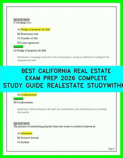 California Real Estate License Exam Prep 2026 Complete Course with Practice Questions & Tips