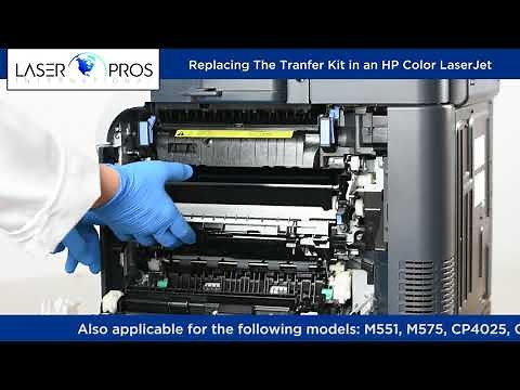 How To Install The Transfer Kit in an HP M575 Color LaserJet