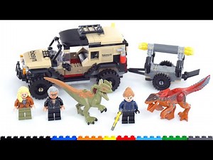 LEGO Jurassic World Pyroraptor & Dilophosaurus Transport 76951 review! New dino, excellent truck