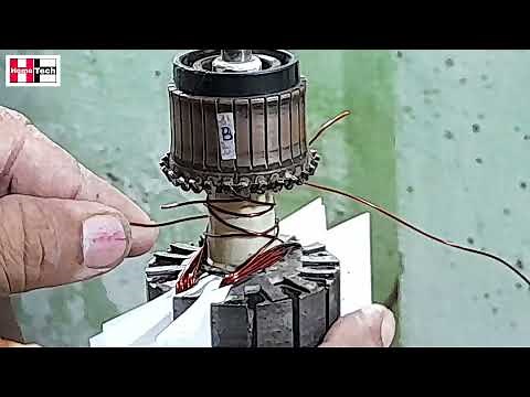 Armature Winding | Part-2 | 14 slot Armature | BOSCH | Armature Motor | Cutter Machine Armature |