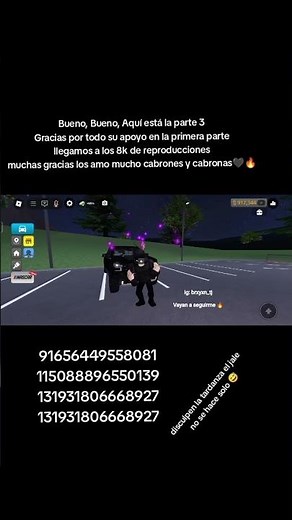 Parte 3!!! IDs de corridos para Driving Empire!! 🔥