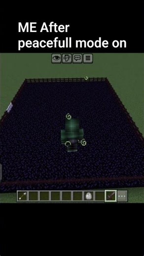 Minecraft is crazy mode in peacefull #viral #popular #minecraft