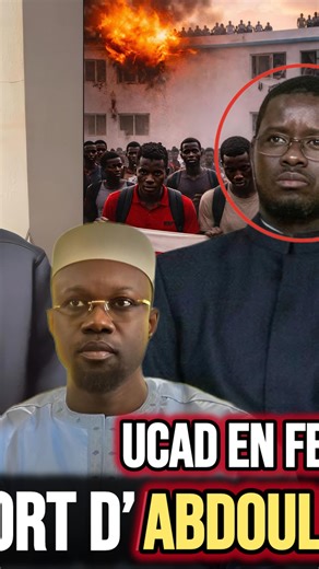 𝔻𝕒𝕜𝕒𝕣__𝕊𝕥𝕒𝕣 ✪ on Instagram: "UCAD en crise 😱 Bourses en retard, affrontements violents, étudiant décédé 🕊️ et révélations choc sur Diomaye et Abdou Rahman 😳 Li khaw UCAD, Sonko dousi massa wakh ndakh… Écoutez le live, c’est très très intéressant 🔥🔥 Wakhna aussi kann mo raye l’étudiant Abdoulaye Ba 😱… piège Diomaye, tegal Sonko… Vidéo bou doy war ! 📹 Regardez l’intégralité sur YouTube ! 👉🏽Dakar_star_officiel #UCAD #AbdoulayeBa #Dakar #ActualitéSénégal #RéactionsInfluenceurs Brea