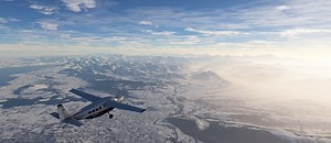 It's a winter wonderland in Microsoft Flight Simulator