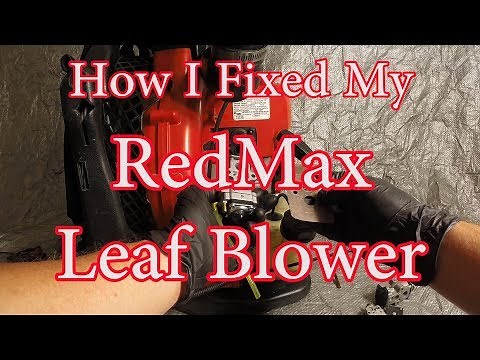Redmax Leaf Blower Carburetor repair/replacement. Fixing a leaf blower