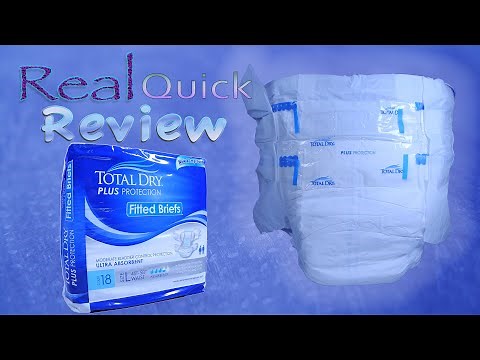 Real Quick Review Total Dry Plus Protection Adult brief #adultDiaper