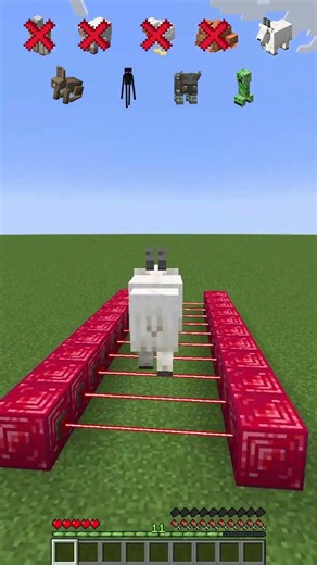 Strongest Laser vs Different Mobs HP Test #meme #shorts #minecraft