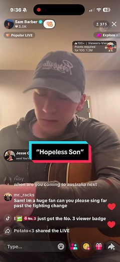 Unreleased Sam Barber “Hopeless Son” @Sam Barber #unreleased #sambarber #music #restlessmind #album