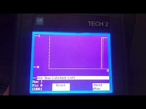 Saab Convertible Top Testing with Tech II and reading sensors. Part III