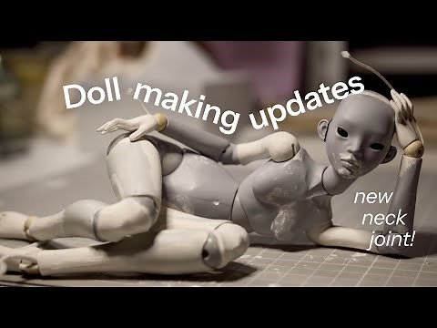 Making double neck joint for BJD Doll from clay • part 3 of remaking the doll
