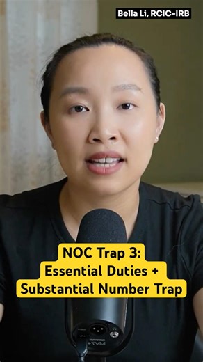 NOC Trap 3: Essential Duties + Substantial Number Trap