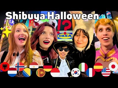 Japanese Polyglot SHOCKS EVERYONE in Their Language - Tokyo Shibuya Halloween 2024