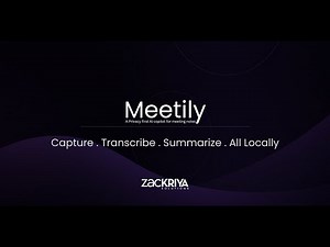 Free Meeting Minutes & Notes App - Record, Transcribe, Summarize (Meetily)