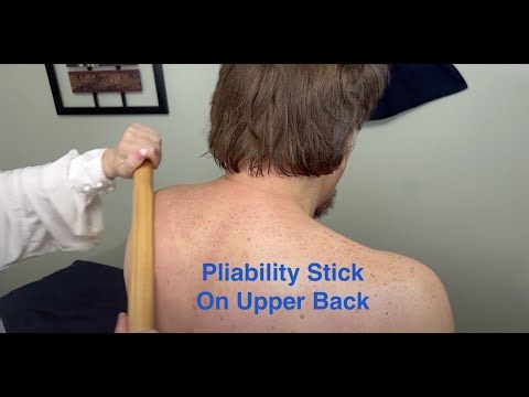 Ply-U-Flex Massage Stick On Upper Back, Gua Sha Stick