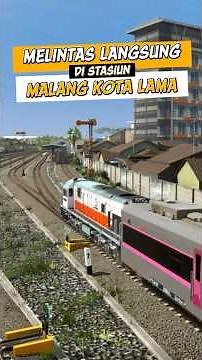 KERETA NEW GENERATION MELINTAS LANGSUNG DI STASIUN MALANG KOTA LAMA