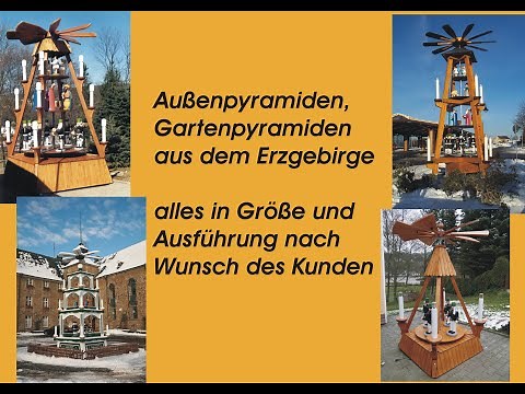 Weihnachtspyramiden - Außenpyramiden - Gartenpyramiden