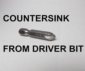 Countersink From Screwdriver Bit