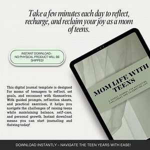 Mom Life With Teens Journal | 46 Editable Digital Templates for Busy Moms - Etsy Canada