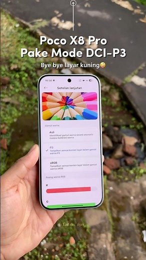 What is a yellow screen? 😂It's good, the colors are more vivid✨ #pocox8pro