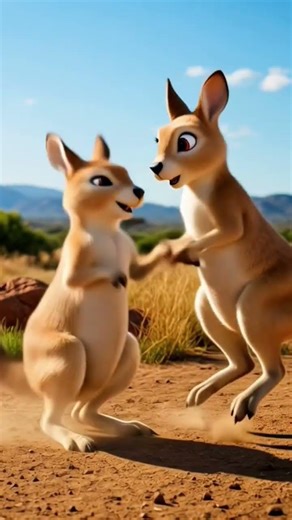 "Tiny Kangaroos Boxing! 🦘 | Pixar-Style 3D Outback Animation (8K)"