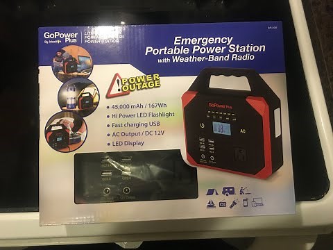 Walmart Clearance Ideation GoPower Plus Emergency Portable Power Station AC DC $12 HD-008 GP-200