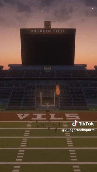VILLAGER TECH WALKOUT 🔥 #fyp #minecraft #collegefootball #mcaa #footballtiktok #villagertech