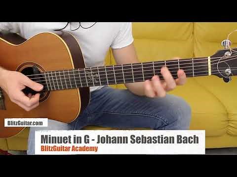 Minuet in G major Johann Sebastian Bach | BlitzGuitar Academy New Module