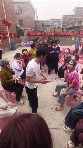 Blindfolded Banana Feeding Challenge: Celebrate Women's Day