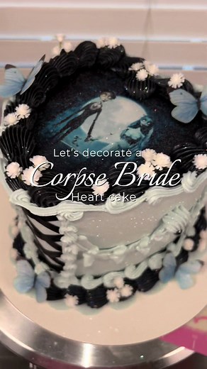 How to Create a Corpse Bride Heart Cake