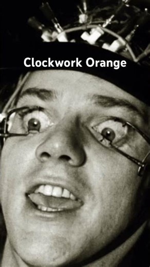 Malcolm McDowell as Alex in an iconic scene from the classic movie A Clockwork Orange AWESOME ACTOR