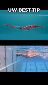 The best tip for a pro-level dolphin kick 🐬 It’s simpler than you think: Hips up, chest and feet down. Got it? #swimming #dolphinkick #swimtips #skillsnt | Skills N Talents