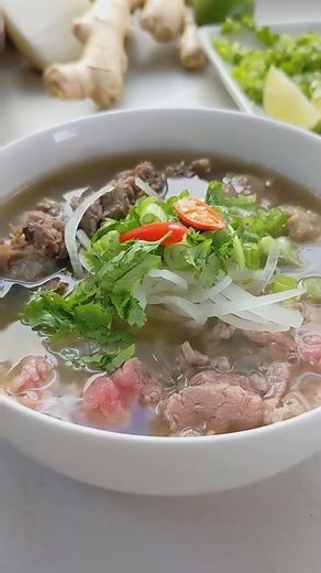 Authentic Quick and Easy Vietnamese Instant Pot Beef Noodle Soup Recipe (Phở Bò) #shorts