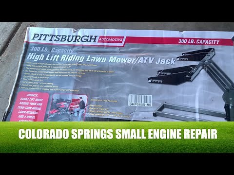 Pittsburgh High Lift Riding Lawn Mower / ATV Jack - Small Engine Repair