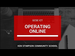 GCSE ICT - Operating Online - Revision Video