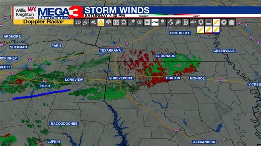 4.2K views · 19 reactions | The Doppler Velocity scan looping over the past hour shows the cold front with the winds blowing rain drops southeast toward our Willis Knighton Mega 3 Dual Pol Doppler Radar in Mooringsport. That movement was 19 miles during the past hour. So, the cold front is traveling southeast at nearly 20 mph. #lawx #ktbsweather | KTBS 3 News | Facebook
