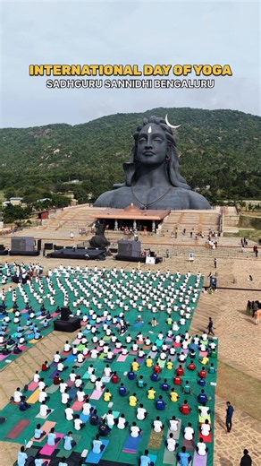 International Day of Yoga at Sadhguru Sannidhi BengaluruNearly 2,000 participants—including personnel from the BSF, Army, Air Force, NCC, students, villagers, volunteers, and members of the public—came together at Sadhguru Sannidhi Bengaluru to celebrate the International Day of Yoga in the presence of Adiyogi.The celebration featured cultural performances, yogic practices, and a shared experience of Miracle of Mind Meditation.A key highlight of the event was the launch of the Kannada version of