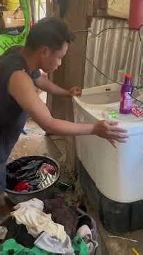 naglaba ako at sira yungg washing machine pero gawa tayo ng paraan