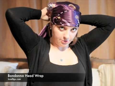 How To Wear A Bandanna Head Wrap - www.Scarftips.com