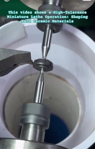 Precision CNC Turning: Micro-Machining a Ferrite Core Component #PrecisionMachining #MiniLathe