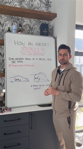 ExamRevolution on Instagram: "What really causes an aircraft to stall? A stall doesn’t happen because the engine quits. It happens because the wing stops producing enough lift. Here’s the breakdown: Every wing needs a certain angle of attack to generate lift. But when that angle becomes too steep, beyond the critical angle of attack, the smooth airflow over the top of the wing breaks down. This causes lift to drop sharply and drag to increase. The result? A stall. You can stall at any speed, in 