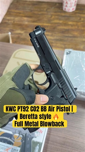 KWC PT92 CO2 BB Air Pistol | Beretta style 🔥 Full Metal Blowback Air pistol #co2airgun #beretta92fs