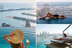 Inside the world's highest infinity swimming pool in Dubai  - 200m above ground