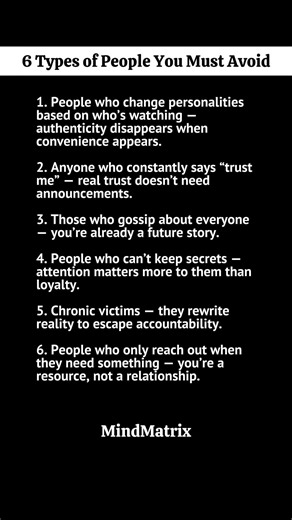 6 Types of People You Must Avoid to Protect Your Peace